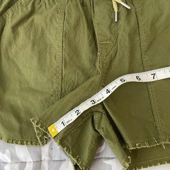 Hudson Kids Olive Green Pull On Cotton Chambray Shorts Girl’s XL - Picture 7 of 7
